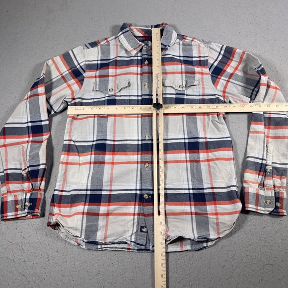 The North Face Plaid Flannel Long Sleeve Button Up Shirt Men's Size Medium - Picture 3 of 9